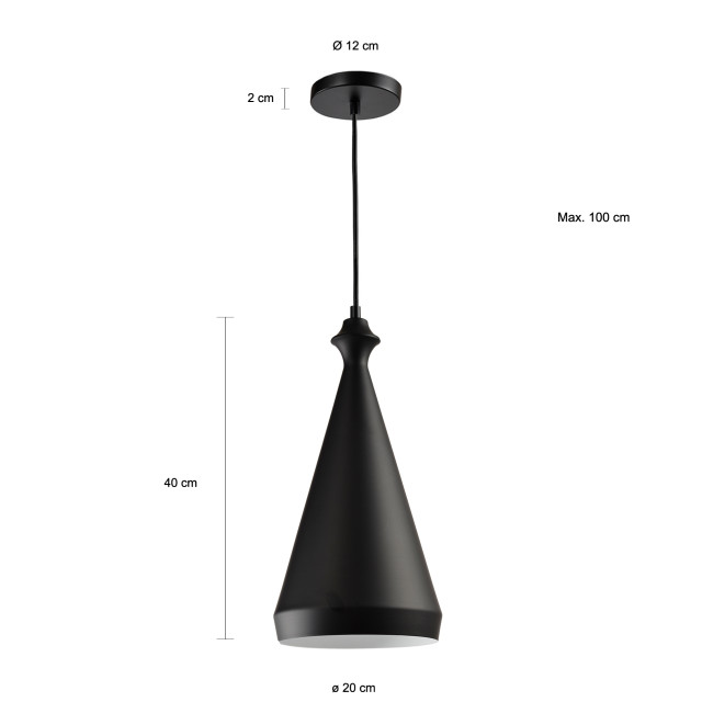 QUVIO Hanglamp langwerpig quv5106l-black 1395219 large