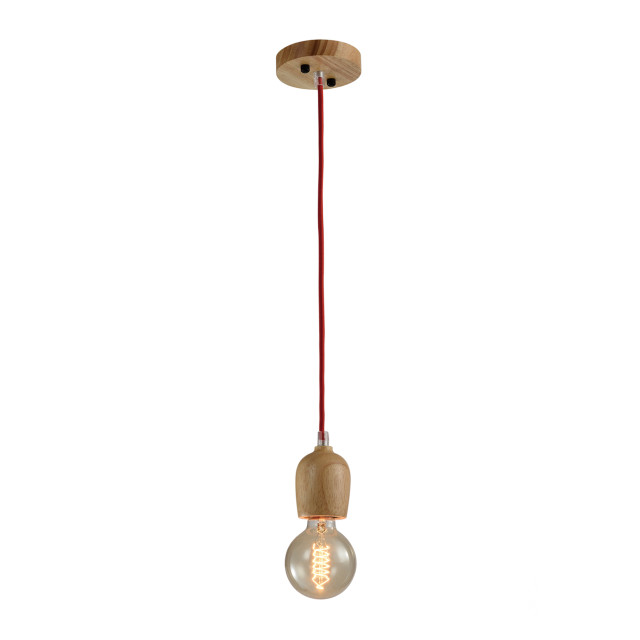 QUVIO Hanglamp hout quv5043l-wood 1395167 large