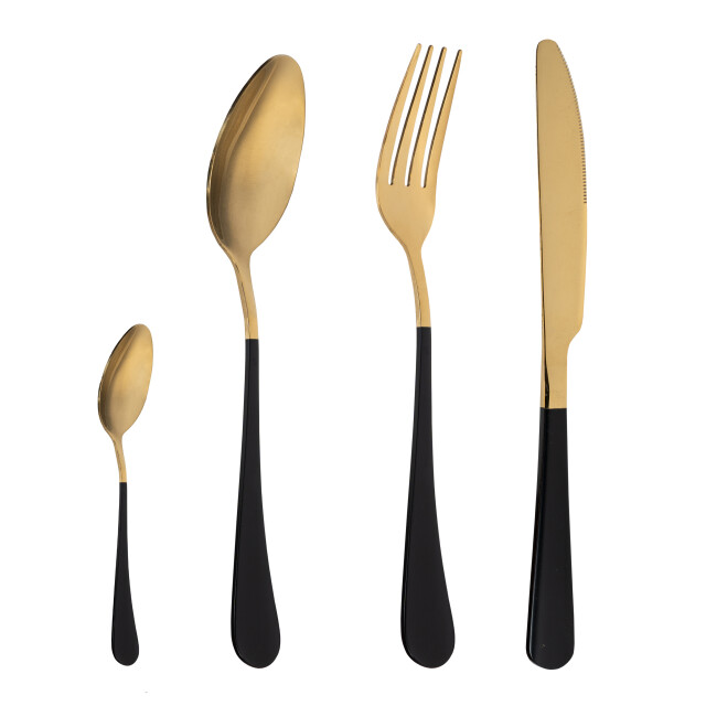 Krumble Bestekset (plat) 24 delig 6 persoons en zwart 1848971 large