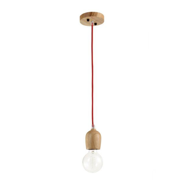 QUVIO Hanglamp hout quv5043l-wood 1395167 large