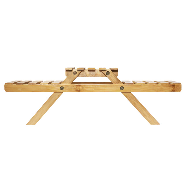 QUVIO Plantenstandaard met 3 planken bamboe 1395398 large