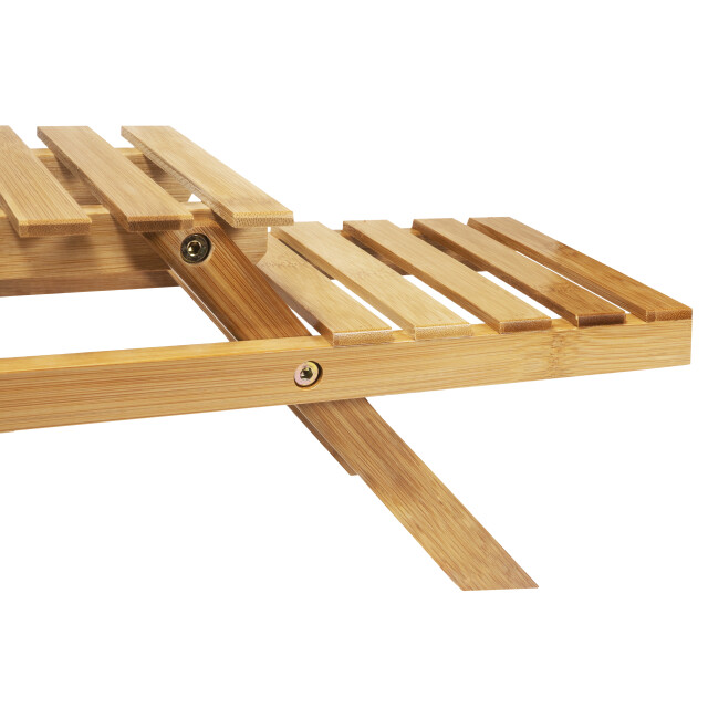QUVIO Plantenstandaard met 3 planken bamboe 1395398 large