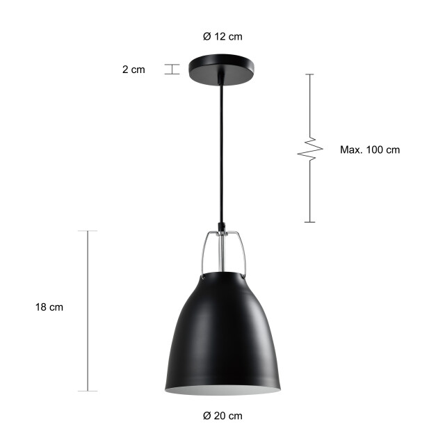 QUVIO Hanglamp langwerpig quv5147l-black 1540317 large