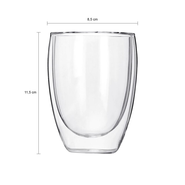 Krumble Koffie glas dubbelwandig 300ml set van 6 1999885 large
