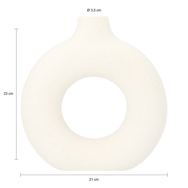 QUVIO Donutvaas 23 cm keramiek - 2269277 large