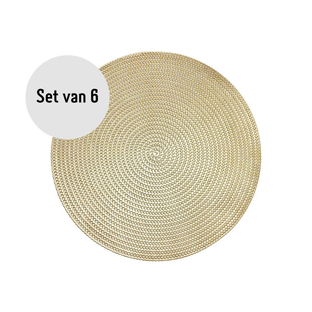 Krumble Placemat rond pvc - set van 2 2619330 large
