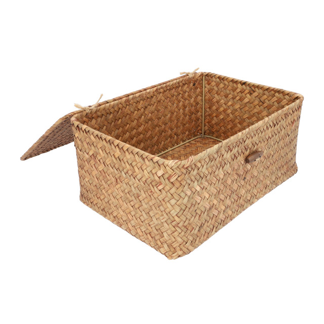 QUVIO Opbergmand 29 x 19 x 12 cm rotan - 2180343 large