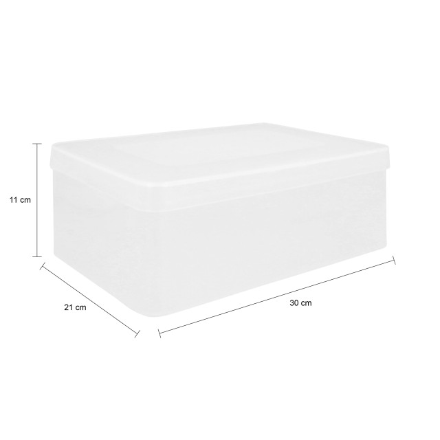 QUVIO Opbergdoos 30 x 21 x 11 cm plastic - 2180342 large