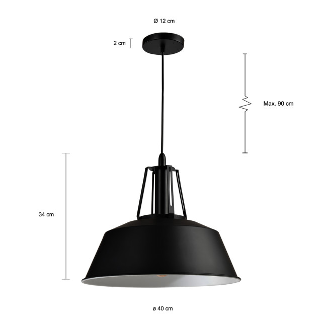 QUVIO Hanglamp quv5079l-black 1395248 large