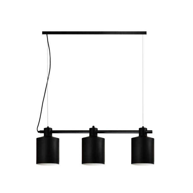 QUVIO Hanglamp 3-lichts ronde kap quv5062l-black 1395185 large