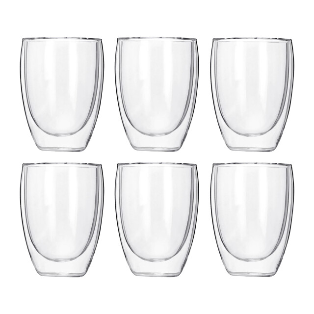 Krumble Koffie glas dubbelwandig 300ml set van 6 1999885 large