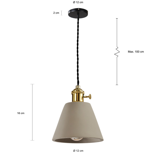 QUVIO Hanglamp langwerpig quv5092l-grey 1395204 large