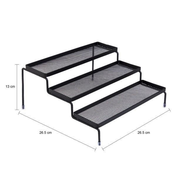 QUVIO Kruidenrek / kruidentrap – 3 treden – metaal - 2912799 large