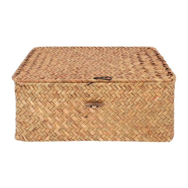 QUVIO Opbergmand 29 x 19 x 12 cm rotan - 2180343 large