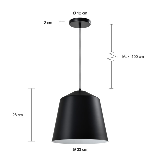 QUVIO Hanglamp langwerpig quv5162l-black 1538248 large