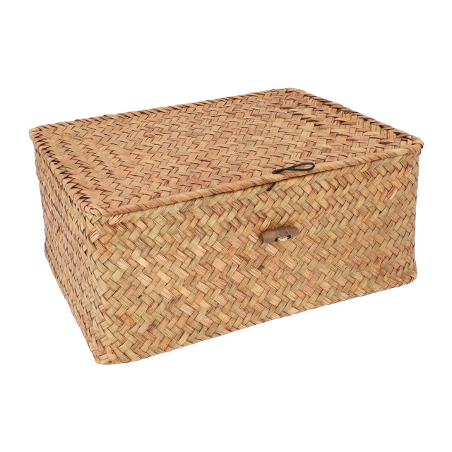 QUVIO Opbergmand 29 x 19 x 12 cm rotan - 2180343 large