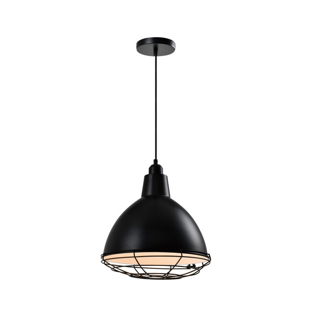 QUVIO Hanglamp rond met metal frame quv5166l-black 1538521 large