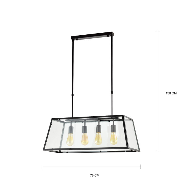 QUVIO Hanglamp quv5058l-black 1551080 large