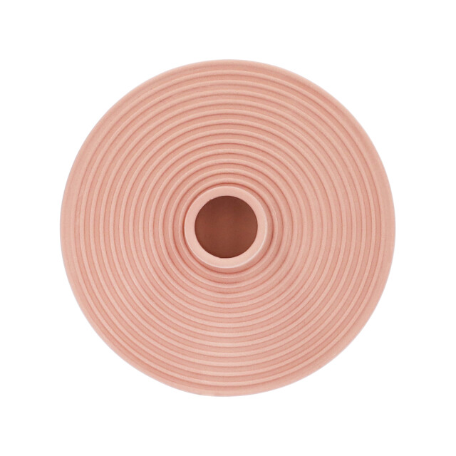 QUVIO Kaarsenstandaard rond keramiek terra cotta 2180329 large
