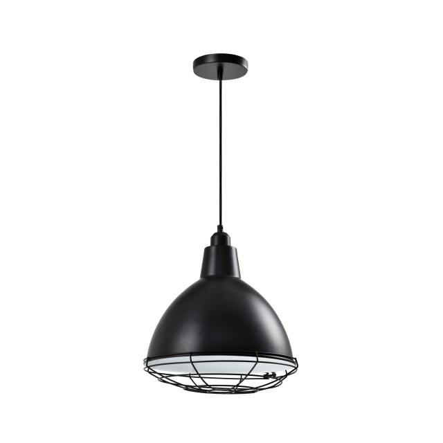 QUVIO Hanglamp rond met metal frame quv5166l-black 1538521 large