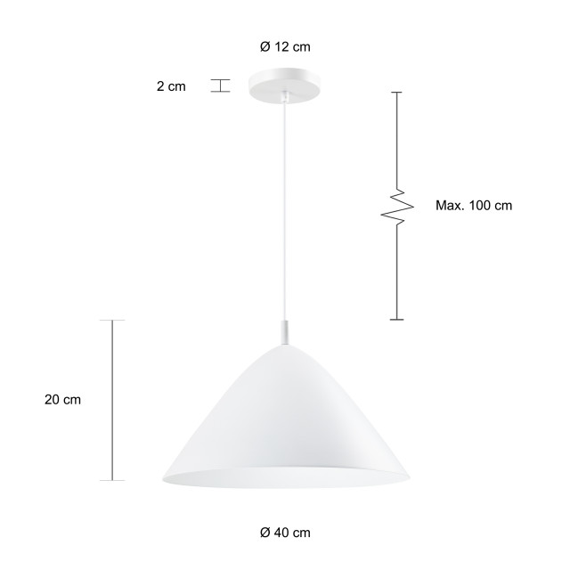 QUVIO Hanglamp rond quv5138l-white 1545193 large