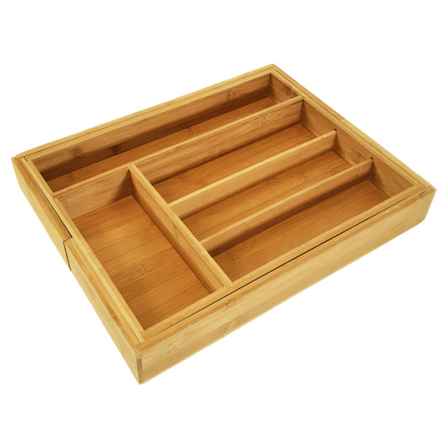 QUVIO Bestekbak organizer hout verstelbaar 1394821 large