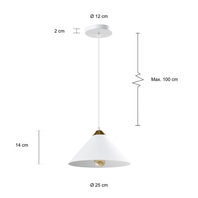 QUVIO Hanglamp rond quv5140l-white 1545196 large