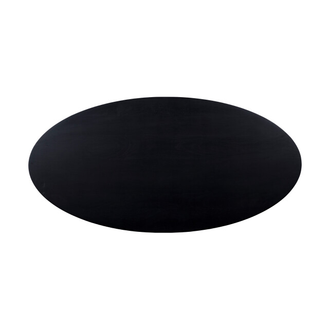 QUVIO Eettafel sofia– ovaal – 180x90 cm – stalen kruispoot – fsc®-gecertificeerd mangohout – 2933681 large