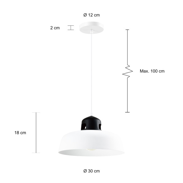 QUVIO Hanglamp rond quv5139l-white 1545194 large