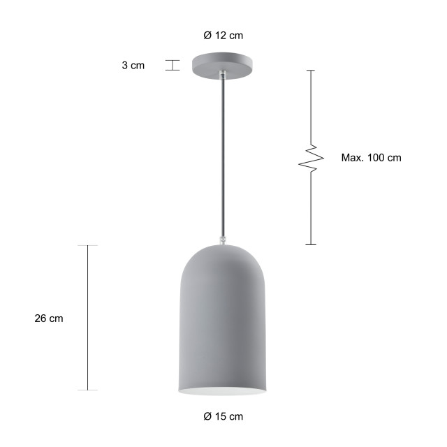 QUVIO Hanglamp langwerpig quv5175l-grey 1551116 large