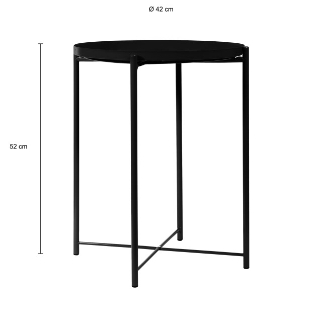 QUVIO Bijzettafel marco quv8040-black 1395273 large