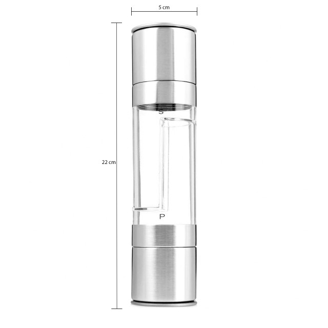 Krumble Zout en peper molen 2-in-1 staal 1395251 large