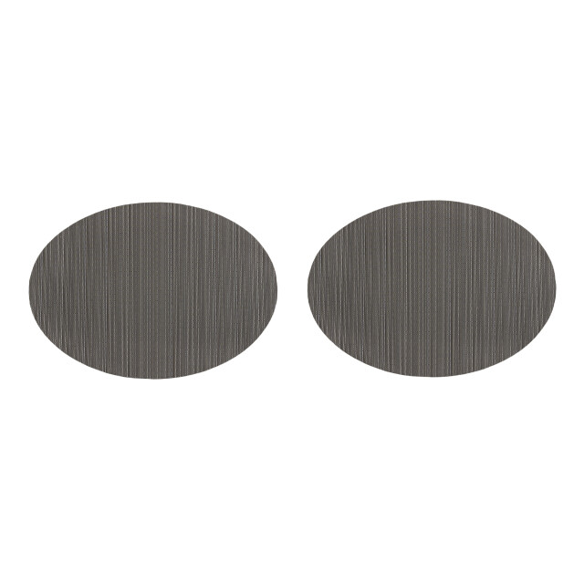 QUVIO Placemat ovaal 32 x 45 cm /bruin set van 2 2619230 large