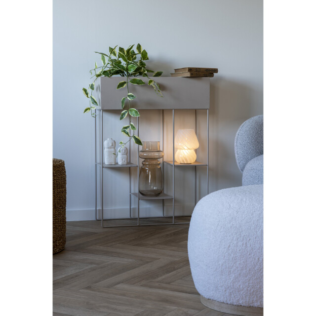 QUVIO Plantenbak met 3 planken – metaal – 2927290 large