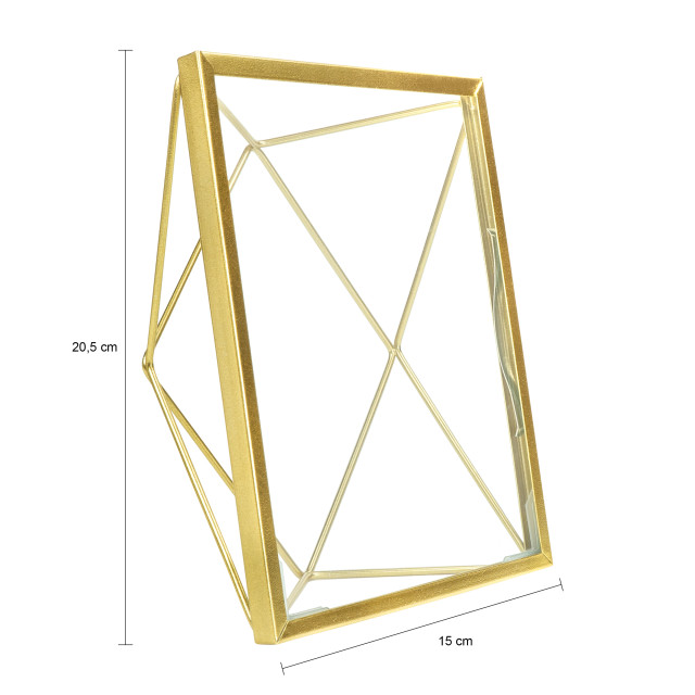 QUVIO Fotolijstje hexagon 15 x 20.5 cm staal - 1955696 large