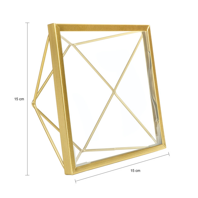 QUVIO Fotolijstje hexagon 15 x 15 cm staal - 1955695 large