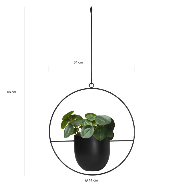 QUVIO Hangende bloempot metaal - 1395434 large