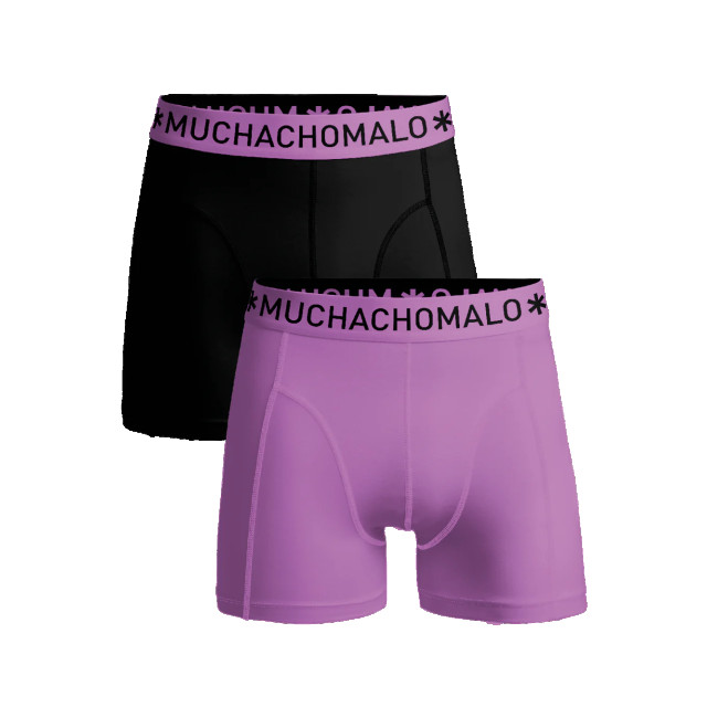 Muchachomalo Jongens 2-pack boxershorts effen U-SOLID1010-987J large