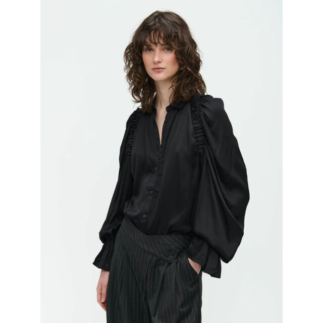 Jane Lushka Su724121 mima blouse technical jersey black Jane Lushka SU724121 Mima blouse Technical Jersey Black large