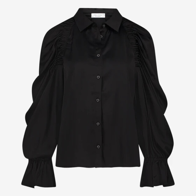 Jane Lushka Su724121 mima blouse technical jersey black Jane Lushka SU724121 Mima blouse Technical Jersey Black large