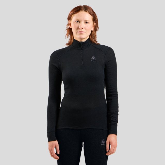 Odlo Shirt turtle neck lange mouwen halve rits active w 159081 large