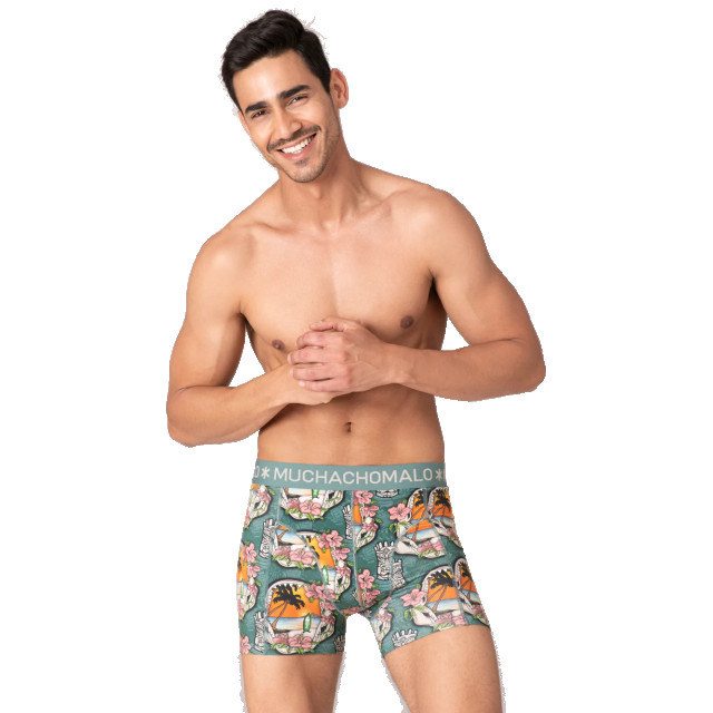 Muchachomalo Heren 4-pack boxershorts print/effen U-OUTLT1010-130 large