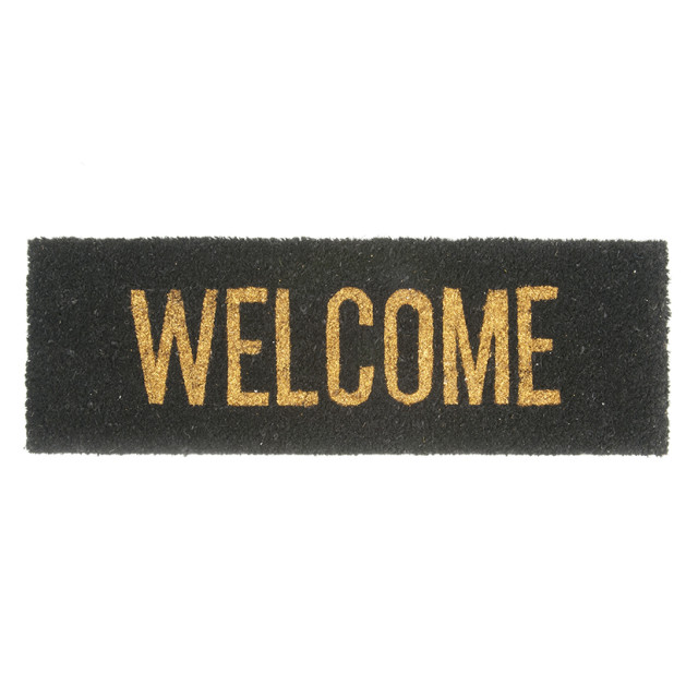 Present Time deurmat welcome /zwart 75x25x1,5cm 2917839 large