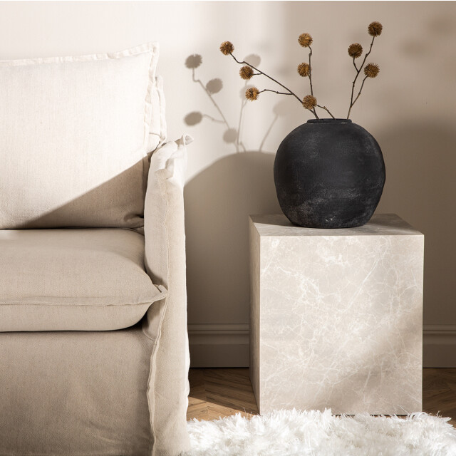 Nest living Zayn vierkante marmerlook bijzettafel 40 x 40 cm 2939728 large