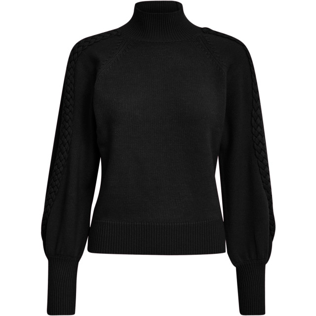 Minus Msvera high neck knit pull black MI6293-100 large