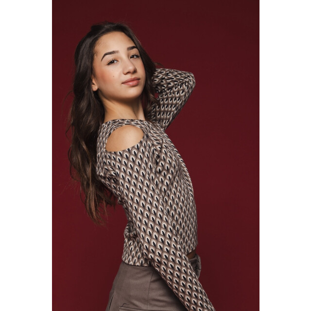 Looxs Revolution Fancy top graphic print voor meisjes in de kleur 2431-5413-921 large