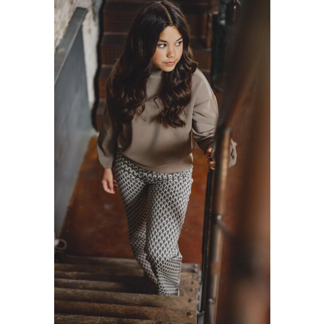 Looxs Revolution Super soft viscose sweater taupe voor meisjes in de kleur 2431-5307-054 large