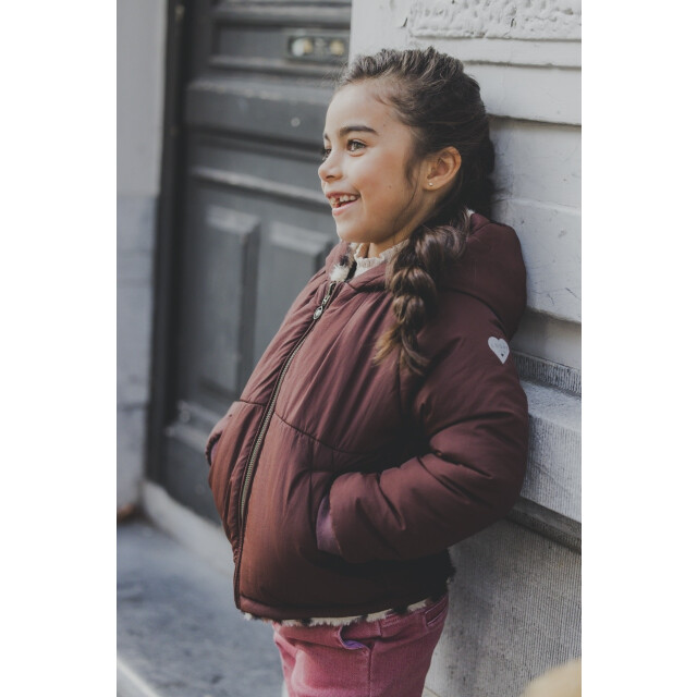 Looxs Revolution Reversibel winterjas big leopard voor meisjes in de kleur 2431-7220-452 large
