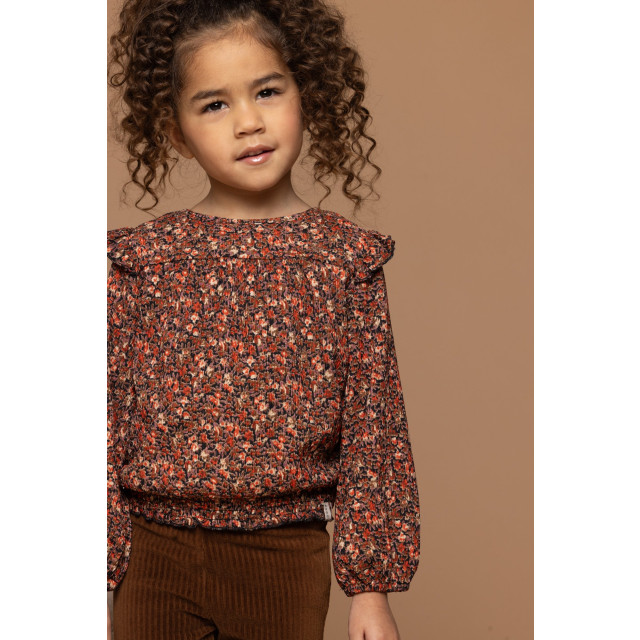 Looxs Revolution Meisjes top crinkel mini wild bloemen 2431-7147-975 large