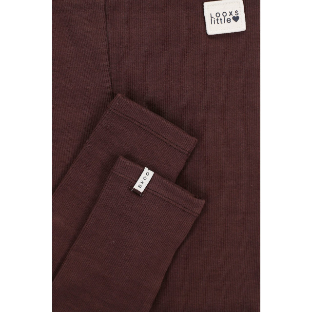 Looxs Revolution Meisjes legging rib donker chocolade 2431-7524-426 large